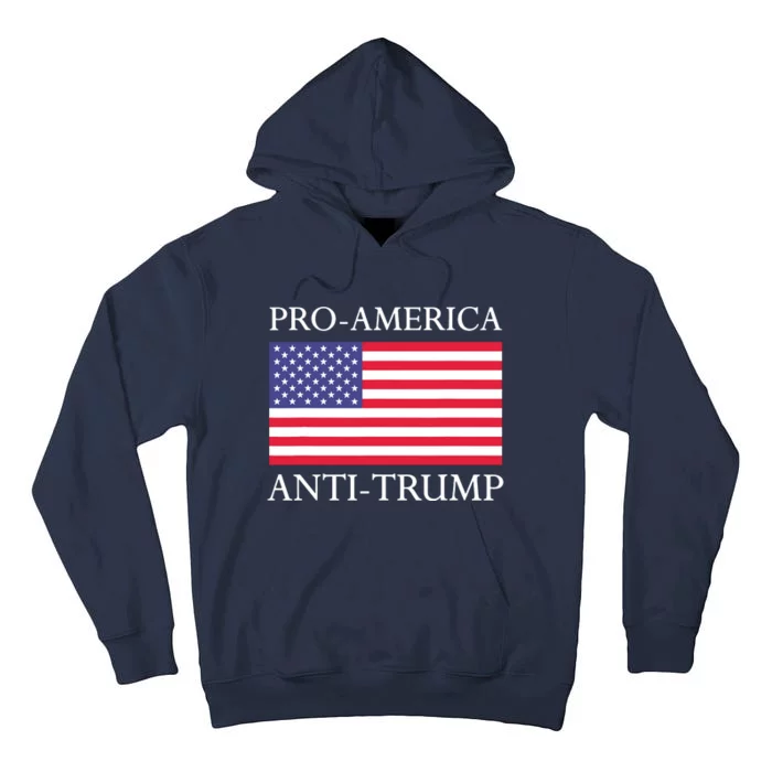 Pro America Antitrump S American Usa Flag Tall Hoodie