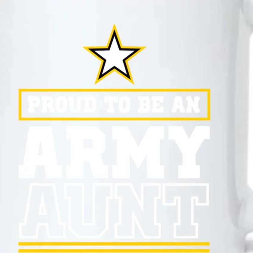 Proud Army Aunt Funny Gift Proud To Be An Army Aunt Black Color Changing Mug