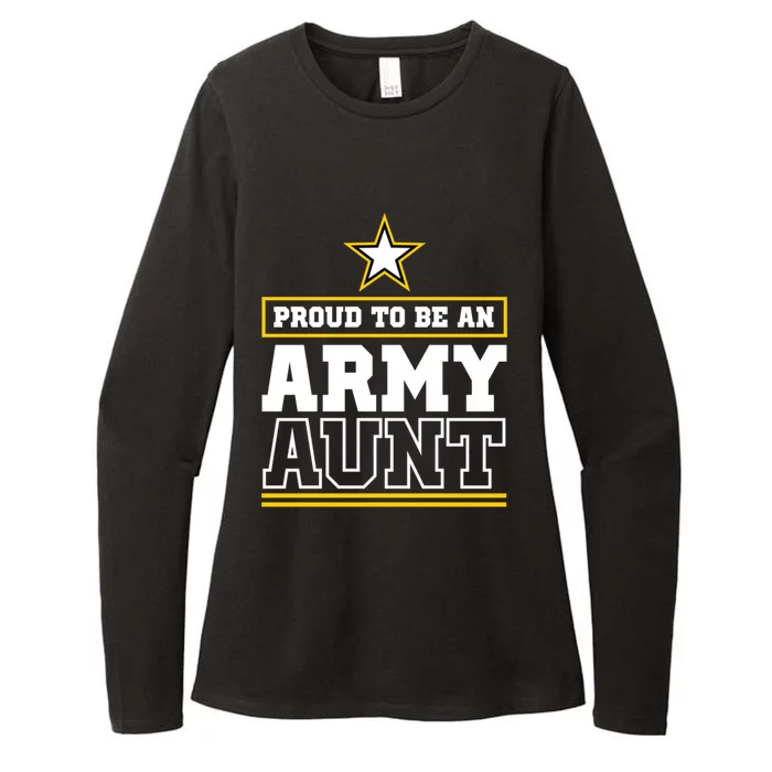 Proud Army Aunt Funny Gift Proud To Be An Army Aunt Womens CVC Long Sleeve Shirt