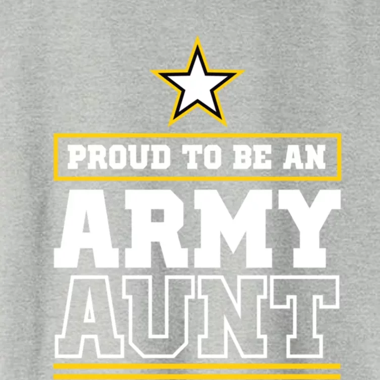 Proud Army Aunt Funny Gift Proud To Be An Army Aunt Women's Crop Top Tee