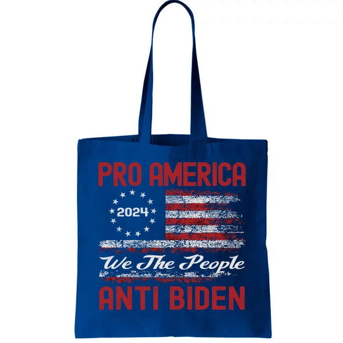 Proamerica Antibiden American Usa Flag Funny Gift Tote Bag