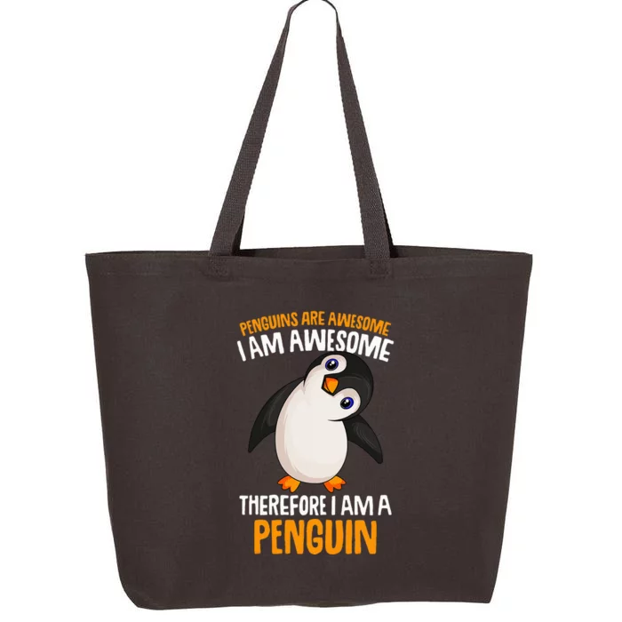 Penguins Are Awesome Penguin 25L Jumbo Tote