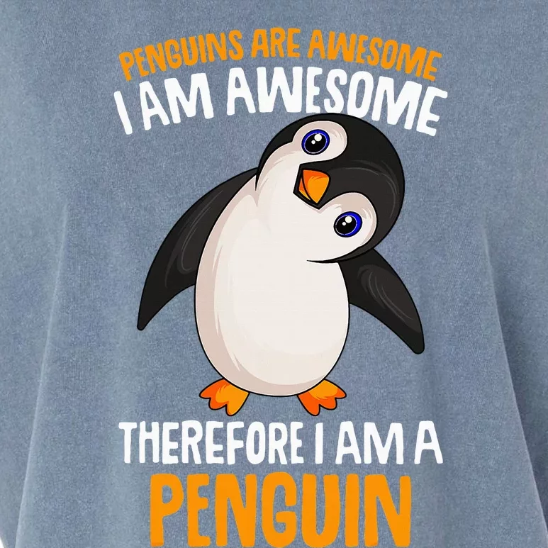 Penguins Are Awesome Penguin Garment-Dyed Women's Muscle Tee