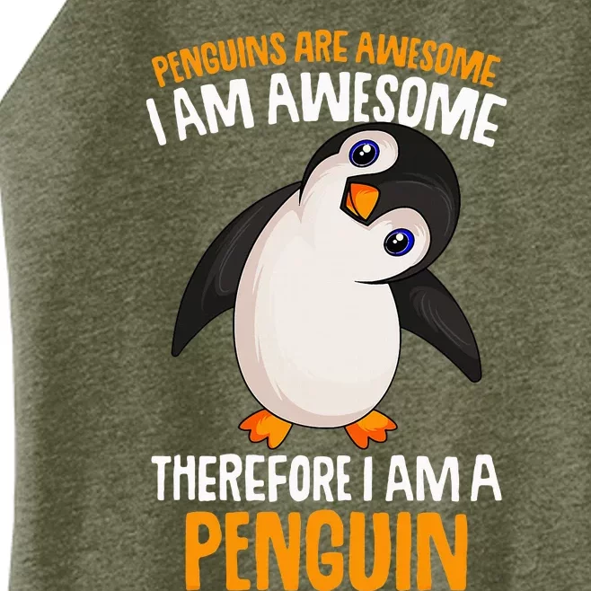 Penguins Are Awesome Penguin Women’s Perfect Tri Rocker Tank