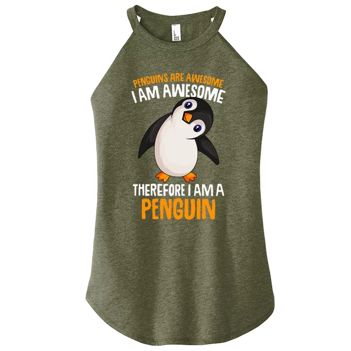 Penguins Are Awesome Penguin Women’s Perfect Tri Rocker Tank