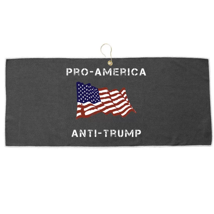 Proamerica Antitrump American Usa Flag Large Microfiber Waffle Golf Towel