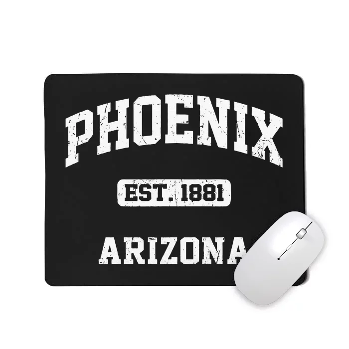 Phoenix Arizona AZ Vintage State Athletic Style Mousepad