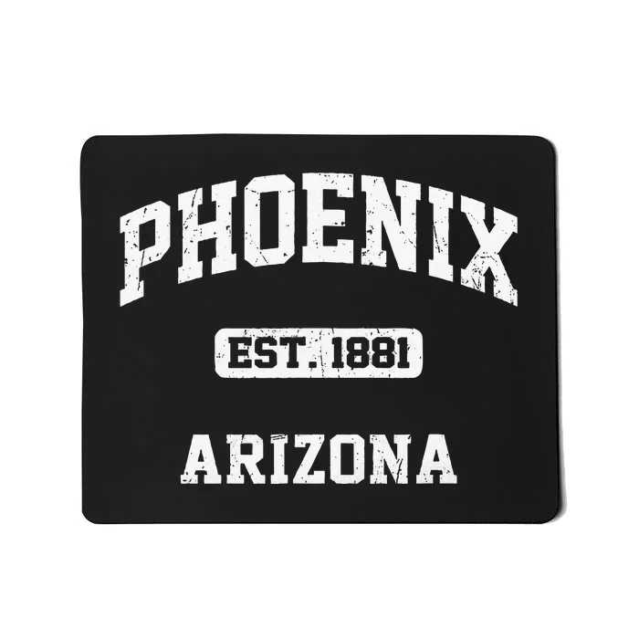 Phoenix Arizona AZ Vintage State Athletic Style Mousepad