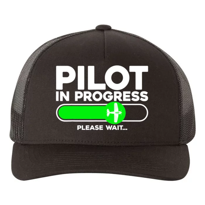 Pilot Art Airline Future Pilot Aviation Airplane Yupoong Adult 5-Panel Trucker Hat