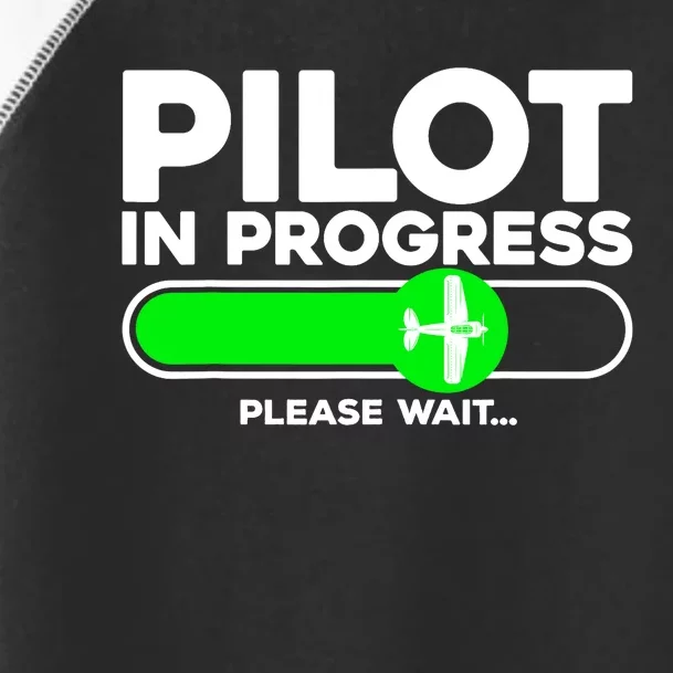 Pilot Art Airline Future Pilot Aviation Airplane Toddler Fine Jersey T-Shirt