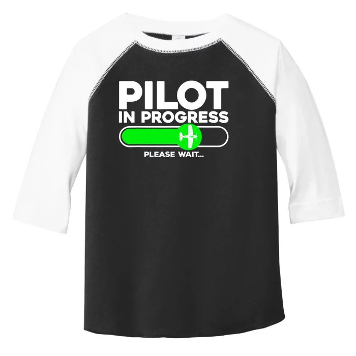 Pilot Art Airline Future Pilot Aviation Airplane Toddler Fine Jersey T-Shirt