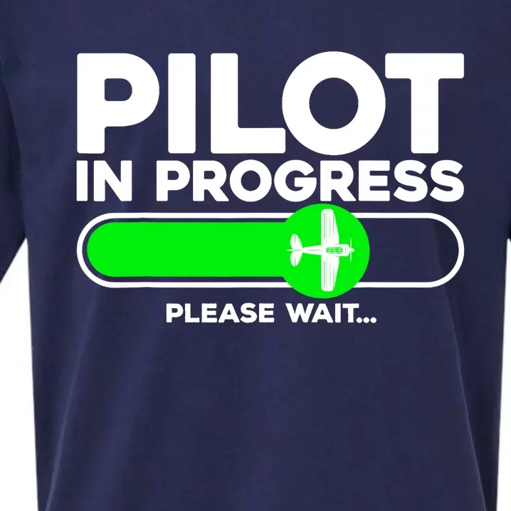 Pilot Art Airline Future Pilot Aviation Airplane Sueded Cloud Jersey T-Shirt