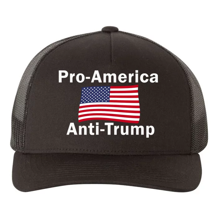 Proamerica Antitrump American Usa Flag Yupoong Adult 5-Panel Trucker Hat