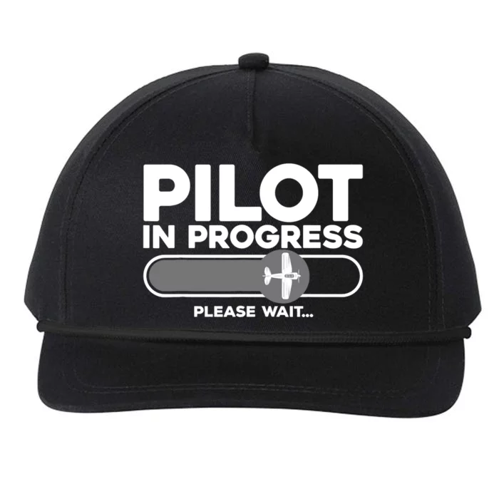 Pilot Art Airline Future Pilot Aviation Airplane Snapback Five-Panel Rope Hat