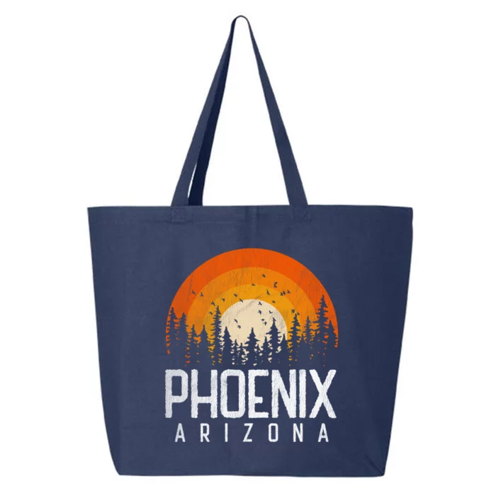 Phoenix Arizona Az Vintage Retro Style City 70s 80s 90s Gift Cool Gift 25L Jumbo Tote