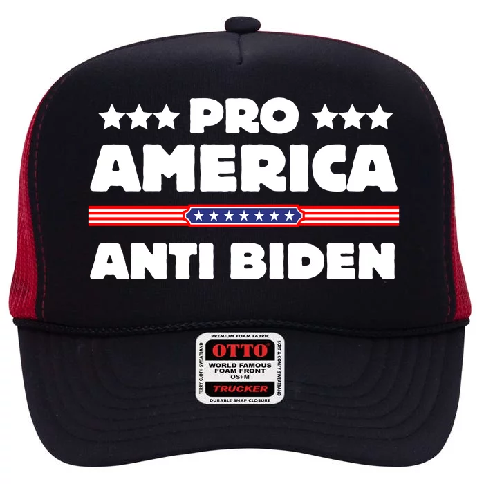 Pro America Anti Biden High Crown Mesh Trucker Hat