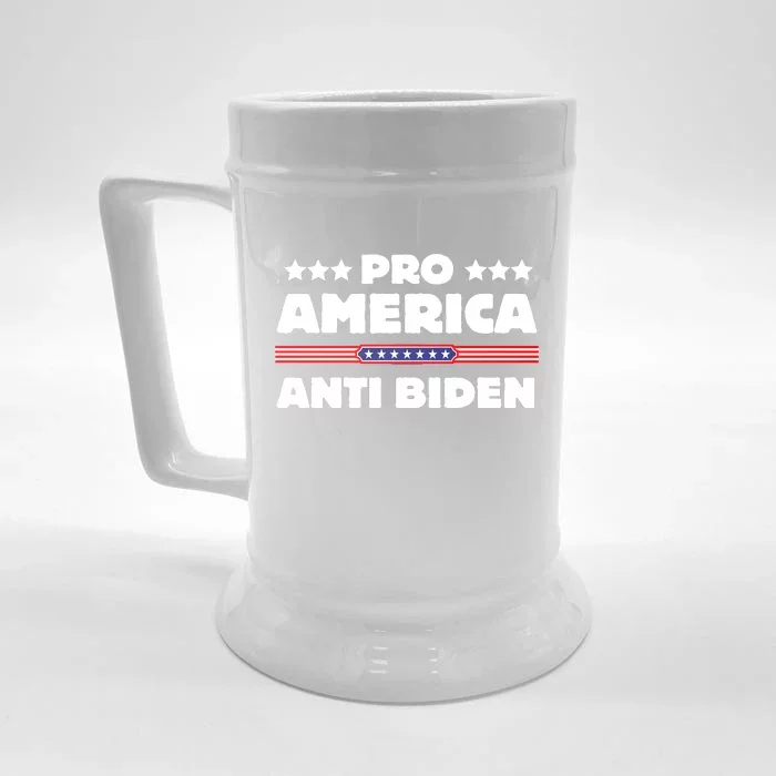 Pro America Anti Biden Front & Back Beer Stein