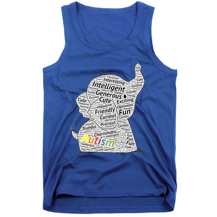 Proud Autism Awareness Elephant Gift No Puzzle Tank Top