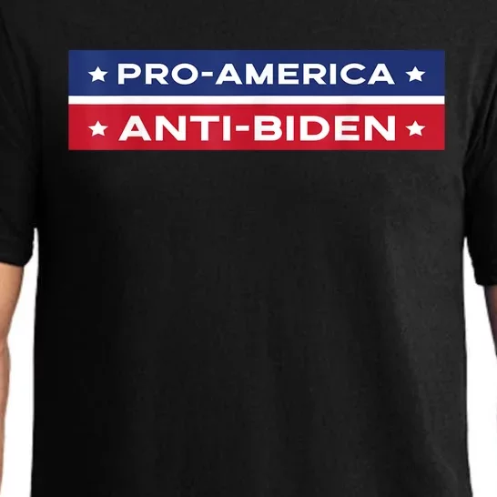 Pro America Anti Biden Flag Usa Impeach Joe Biden Anti Biden Pajama Set