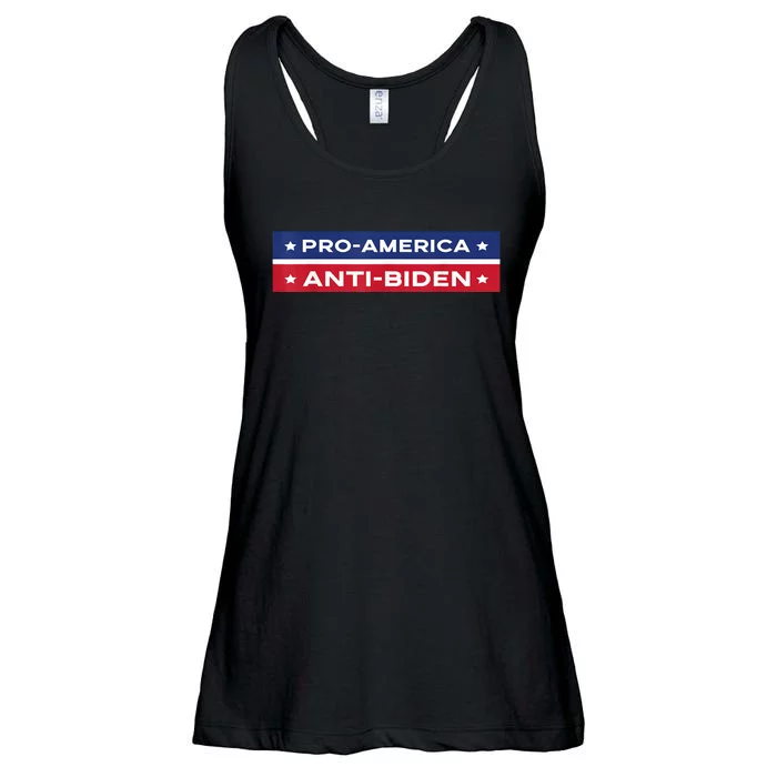 Pro America Anti Biden Flag Usa Impeach Joe Biden Anti Biden Ladies Essential Flowy Tank