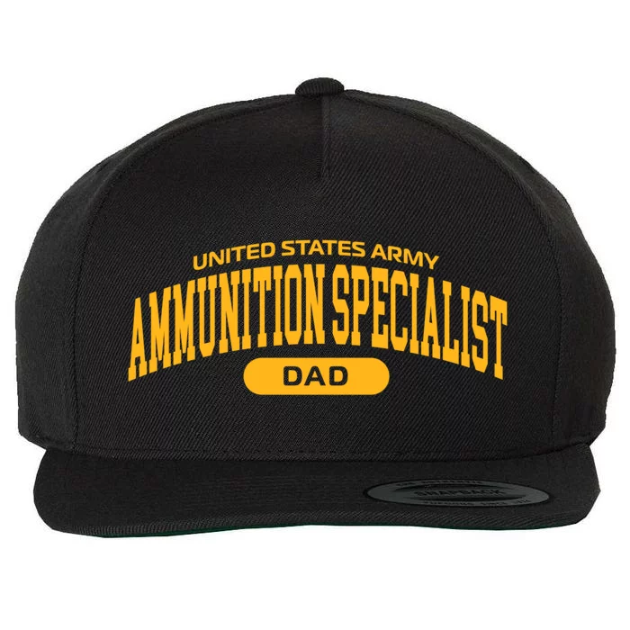 Proud Army Ammunition Specialist Dad Gift Wool Snapback Cap