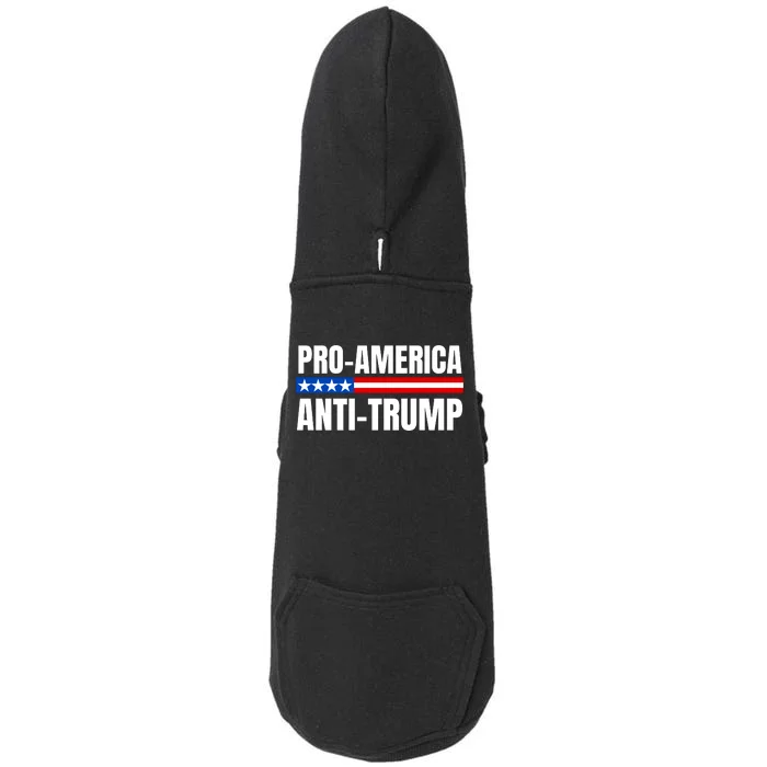 Proamerica Antitrump American Usa Flag Doggie 3-End Fleece Hoodie