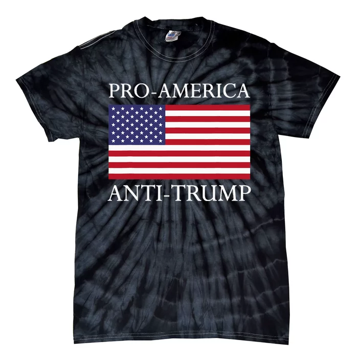 Proamerica Antitrump American Usa Flag Resist Tie-Dye T-Shirt