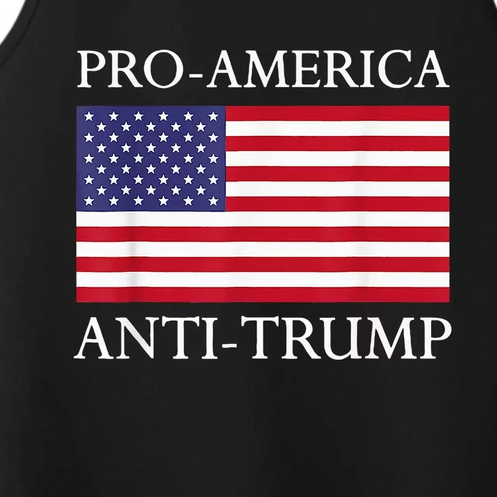 Proamerica Antitrump American Usa Flag Resist Performance Tank