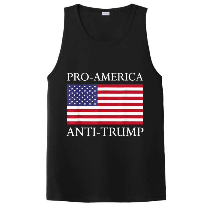 Proamerica Antitrump American Usa Flag Resist Performance Tank