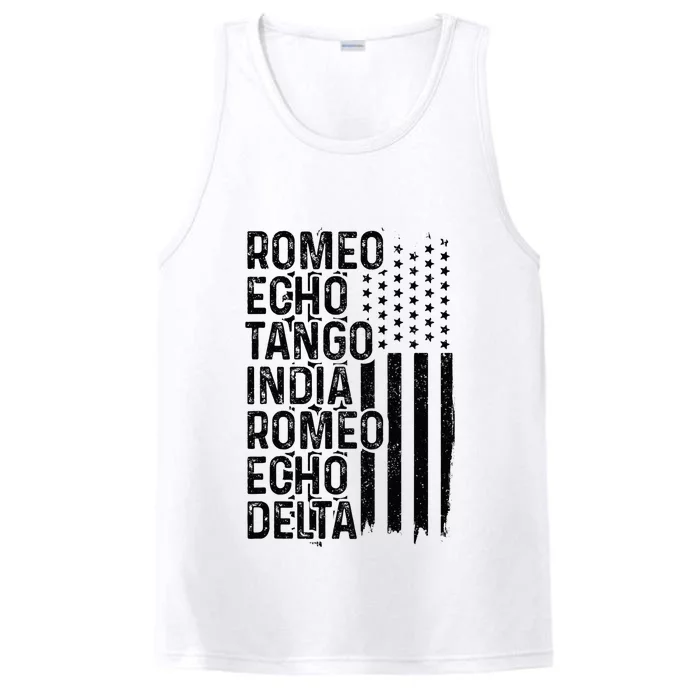 Phonetic Alphabet Airplane Pilot Aviation Patriotic Performance Tank