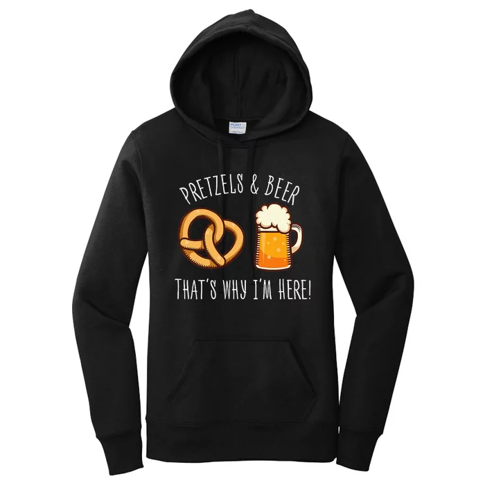 Pretzels And Beer October Outfit Beer Festival Women's Pullover Hoodie