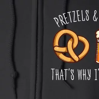 Pretzels And Beer October Outfit Beer Festival Full Zip Hoodie