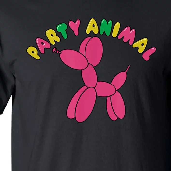 Party Animal Balloon Dog Funny Birthday Partying Design Tall T-Shirt