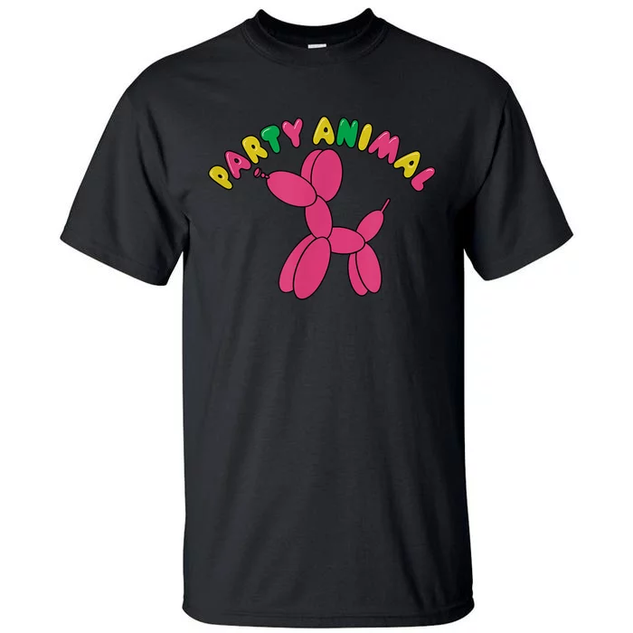 Party Animal Balloon Dog Funny Birthday Partying Design Tall T-Shirt