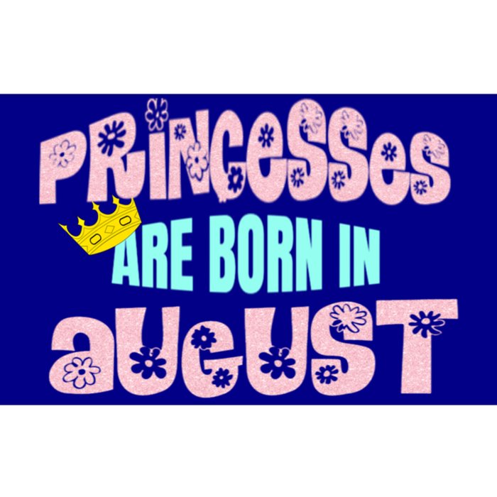 Princesses Are Born August Black Leo Virgo Birthday Gift Bumper Sticker