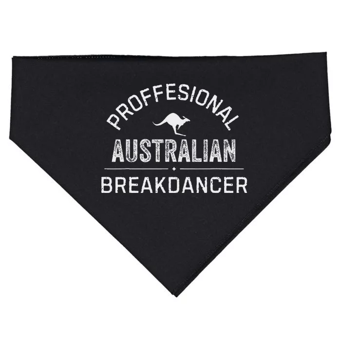 Professional Australian Breakdancer Funny USA-Made Doggie Bandana