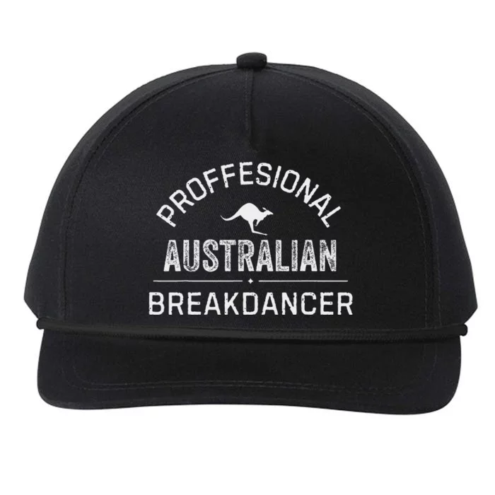 Professional Australian Breakdancer Funny Snapback Five-Panel Rope Hat