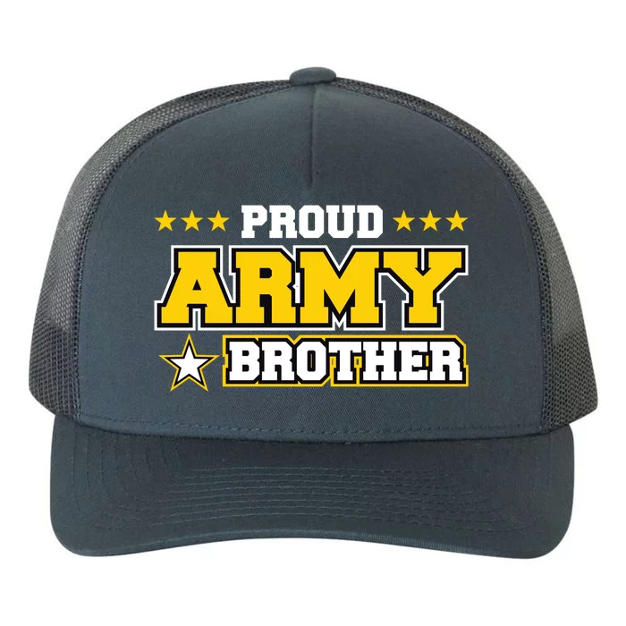 Proud Army Brother Gift Us Military Brother Family Yupoong Adult 5-Panel Trucker Hat