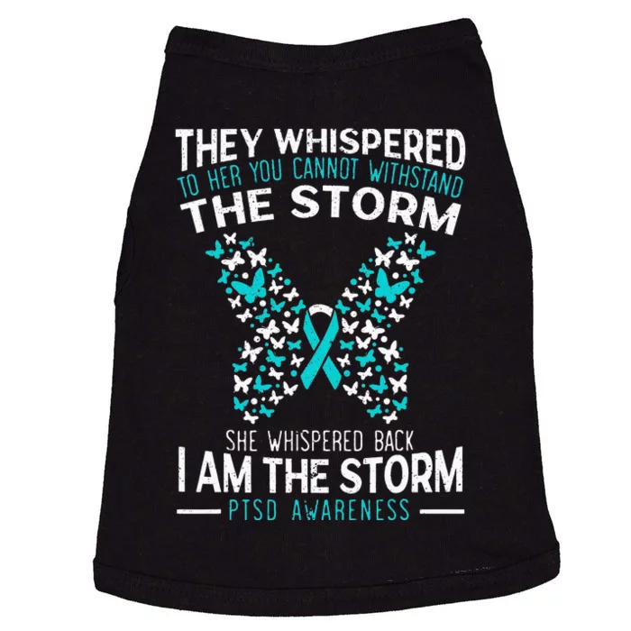 PTSD Awareness Butterfly Posttraumatic Stress Disorder Doggie Tank