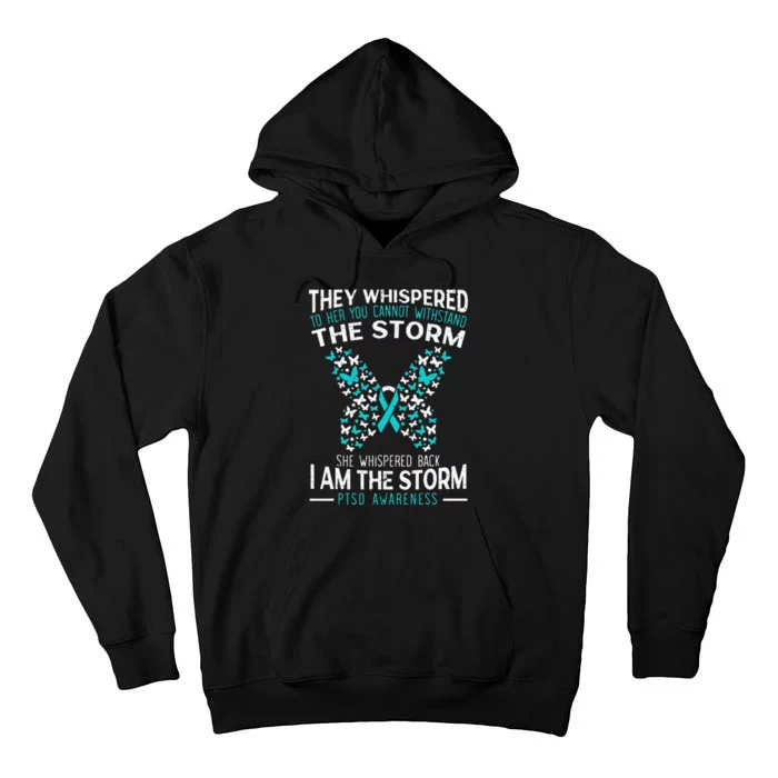 PTSD Awareness Butterfly Posttraumatic Stress Disorder Tall Hoodie