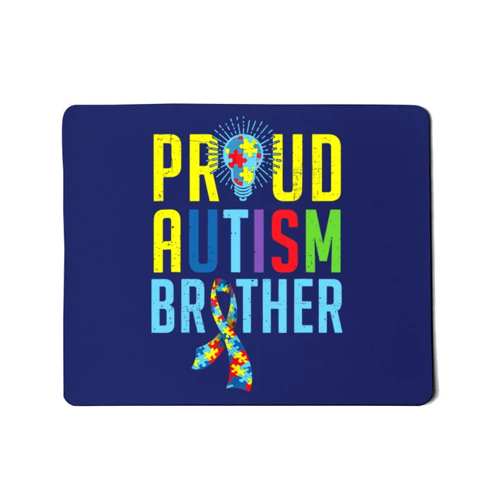 Proud Autism Brother | Sibling Autism Awareness Mousepad