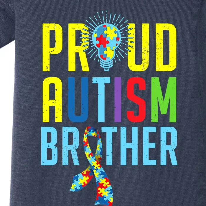 Proud Autism Brother | Sibling Autism Awareness Baby Bodysuit