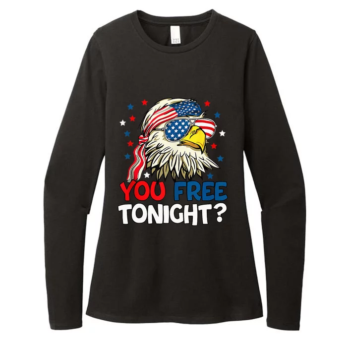 Patriotic American Bald Eagle 4th Of July You Free Tonight Womens CVC Long Sleeve Shirt