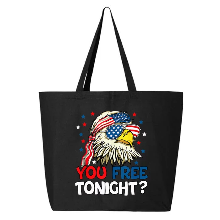 Patriotic American Bald Eagle 4th Of July You Free Tonight 25L Jumbo Tote