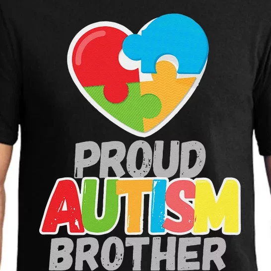 Proud Autism Brother Autism Awareness Day Tee Pajama Set