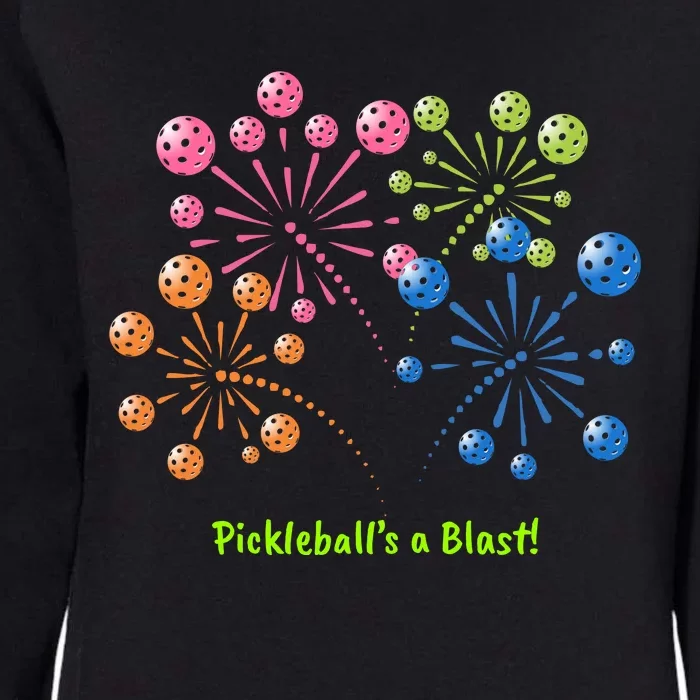 Pickleballs A Blast | Pickleball Fireworks | 4th Of July Womens California Wash Sweatshirt