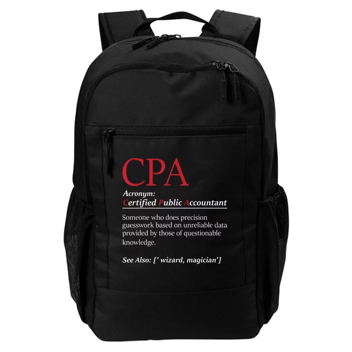 Public Accountant Bookkeeper Tax Auditor Financial Analyst Daily Commute Backpack