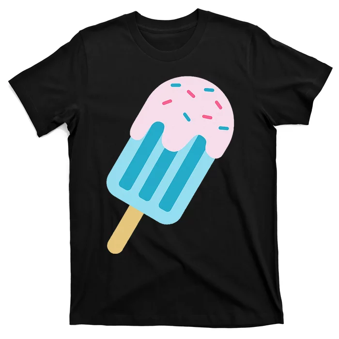 Pink And Blue With Sprinkles Popsicle T-Shirt