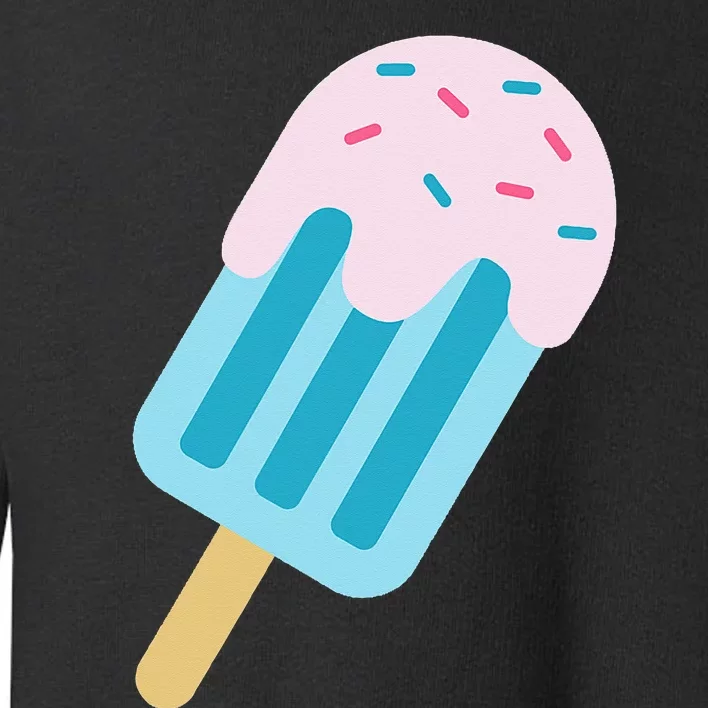 Pink And Blue With Sprinkles Popsicle Toddler Sweatshirt