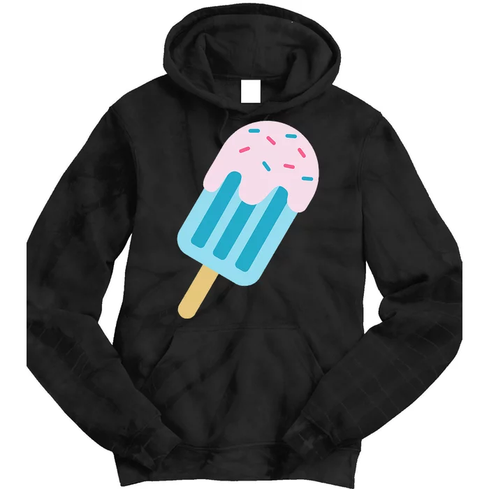 Pink And Blue With Sprinkles Popsicle Tie Dye Hoodie